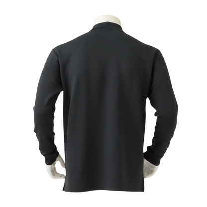 Ribbed coller mock neck shirt [Men's] Black