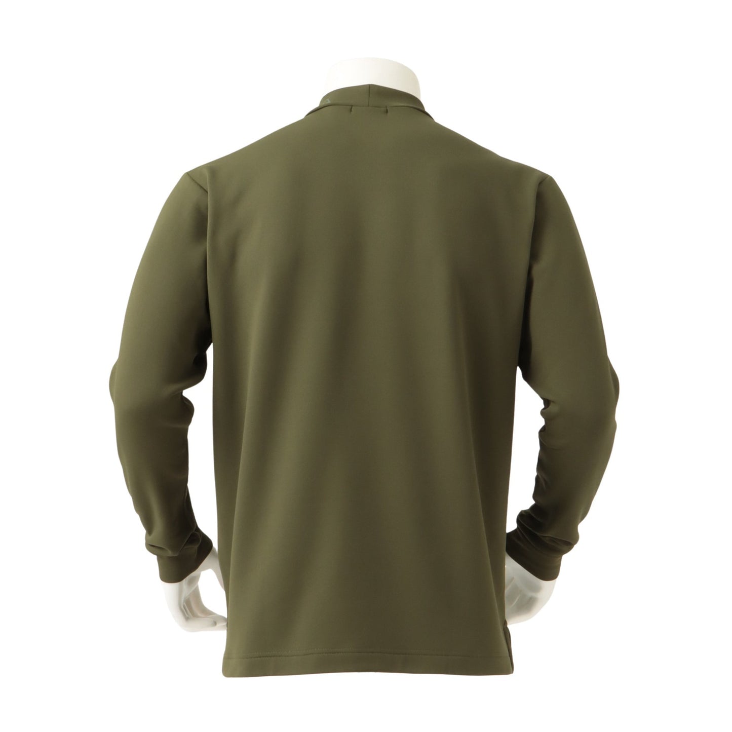 Ribbed coller mock neck shirt [Men's] Khanki
