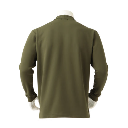 Ribbed coller mock neck shirt [Men's] Khanki